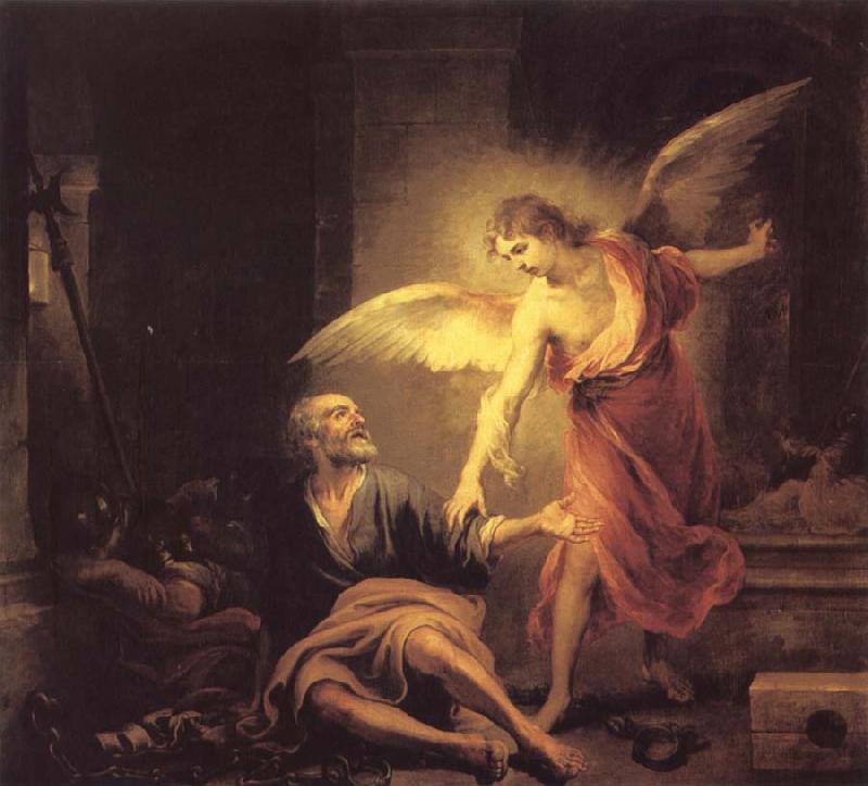 Bartolome Esteban Murillo The Liberation of The Apostle peter from the Dungeon Sweden oil painting art